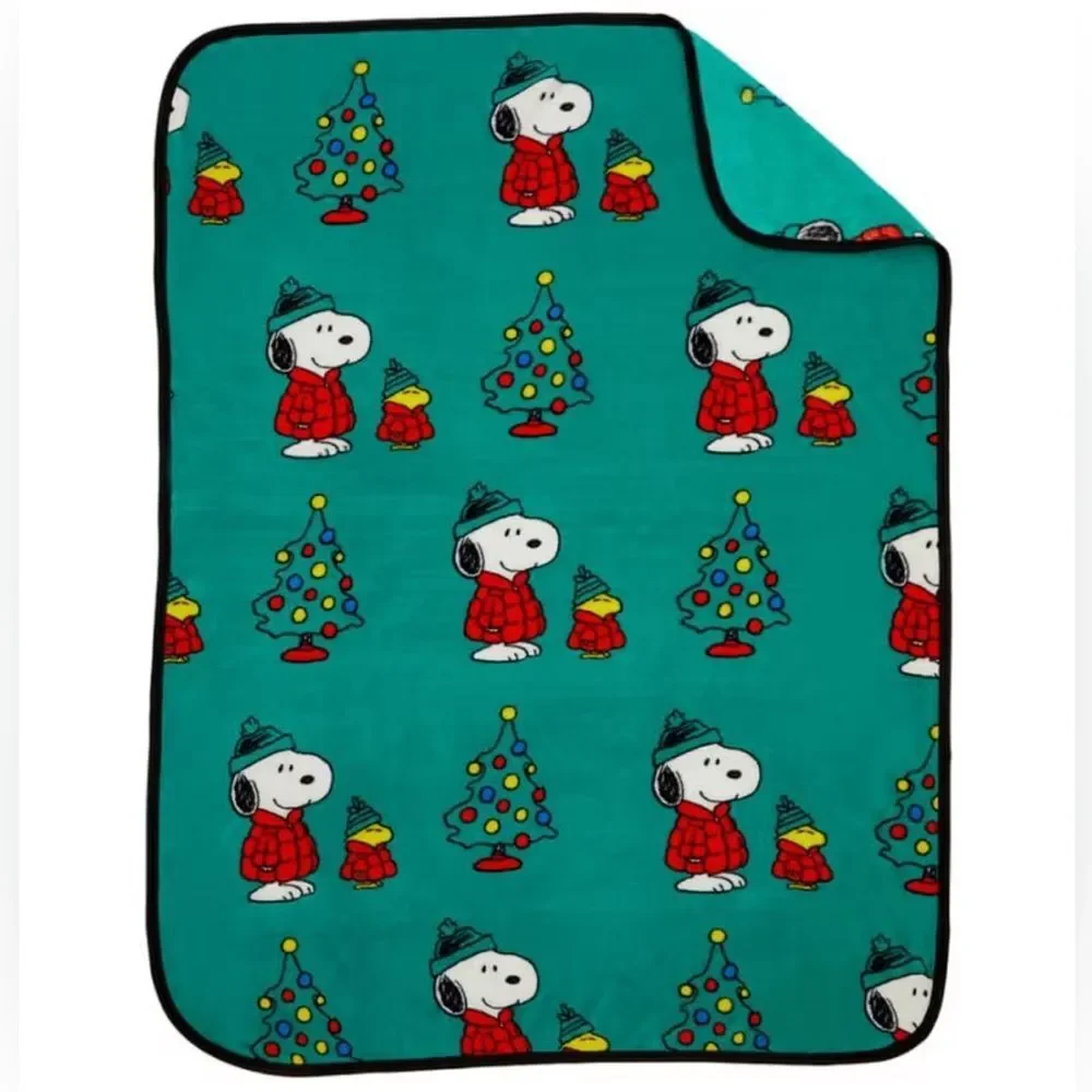Peanuts® Snoopy & Woodstock Puffer Coat Cozy Plush Throw, 40 in x 50 in
